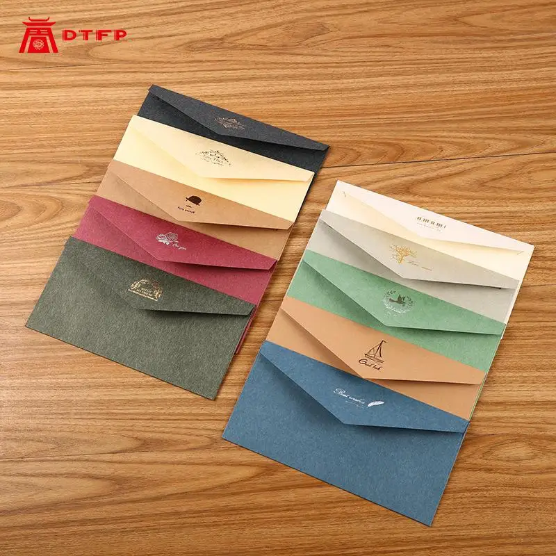 Западный стиль толстый Ретро Конверт цвет специальная бумага бизнес приглашение