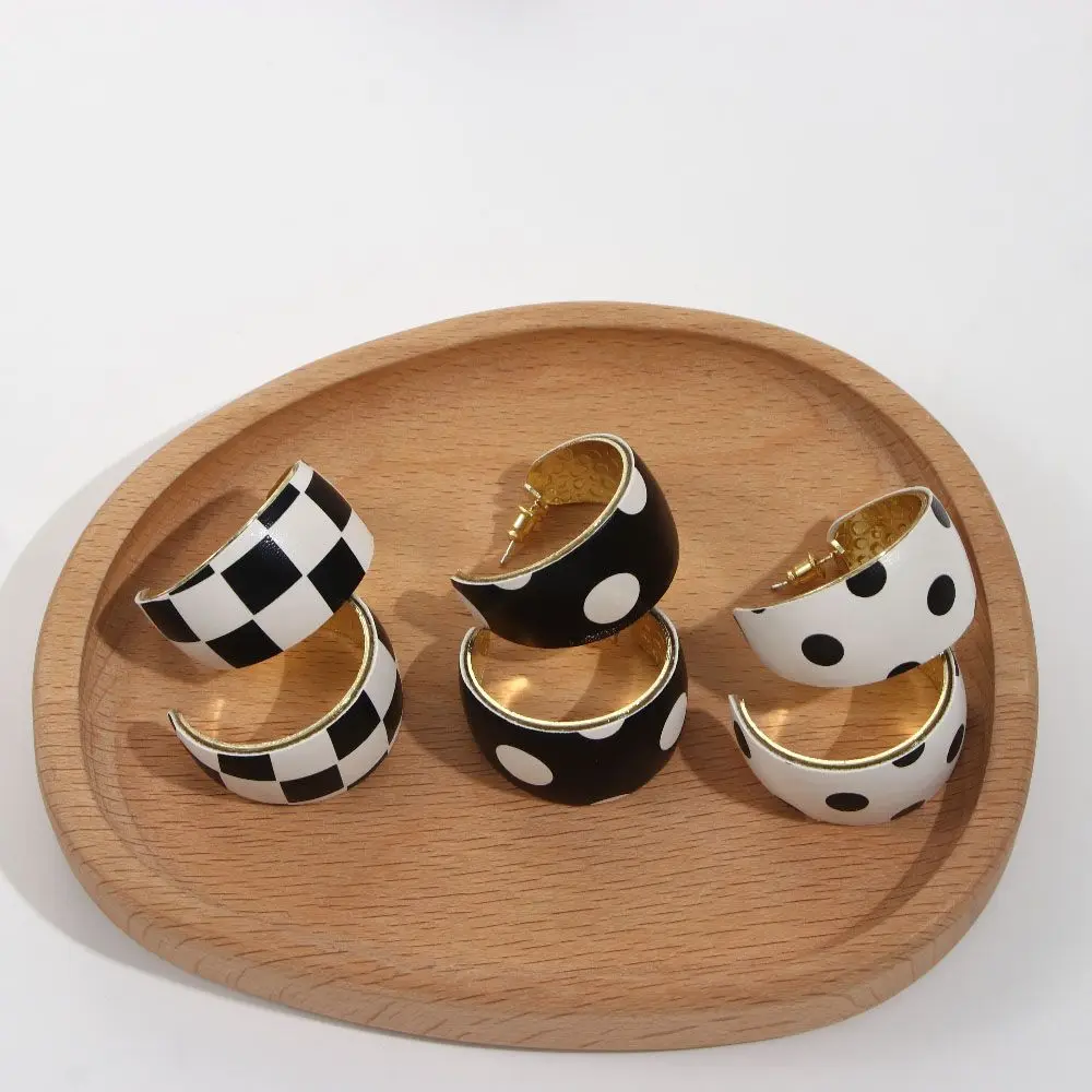 Решетчатая минималистская круглая C-образная бижутерия для вечеринки женские