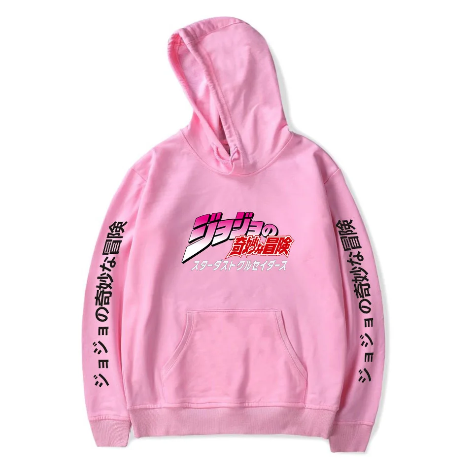 

Cool Anime Jojo's Bizarre Adventure Harajuku Hoodies Men Unisex Funny Cartoon Fashion Casual Sweatshirt Graphic Hoody Male