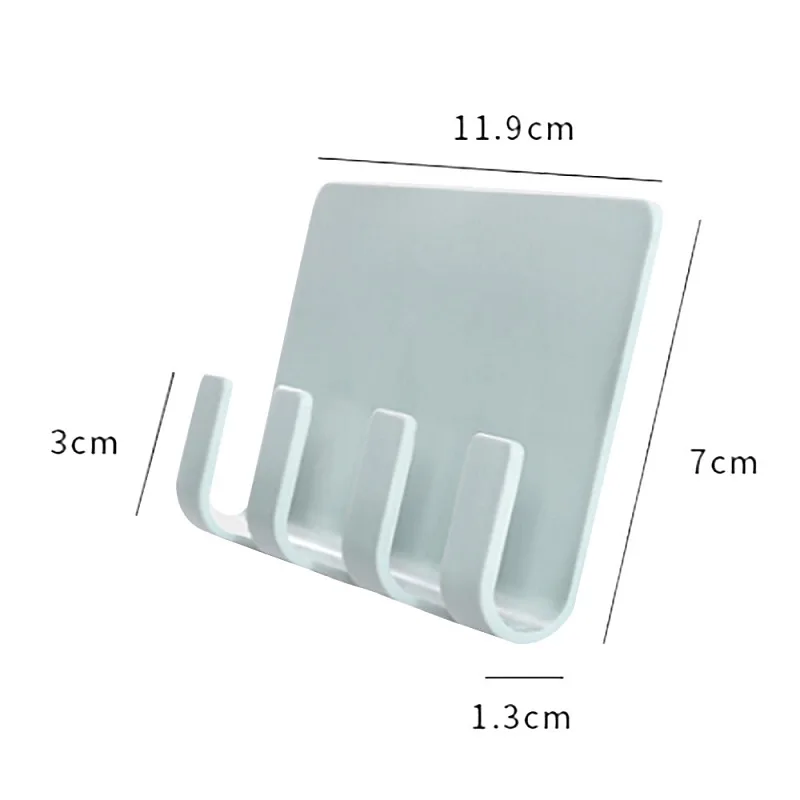 

Wall Mounted Mobile Phone Paste Charging Bracket Holder 4 Hooks Towel Shelf Creativity Mobile Phone Holder Bathroom Organizer