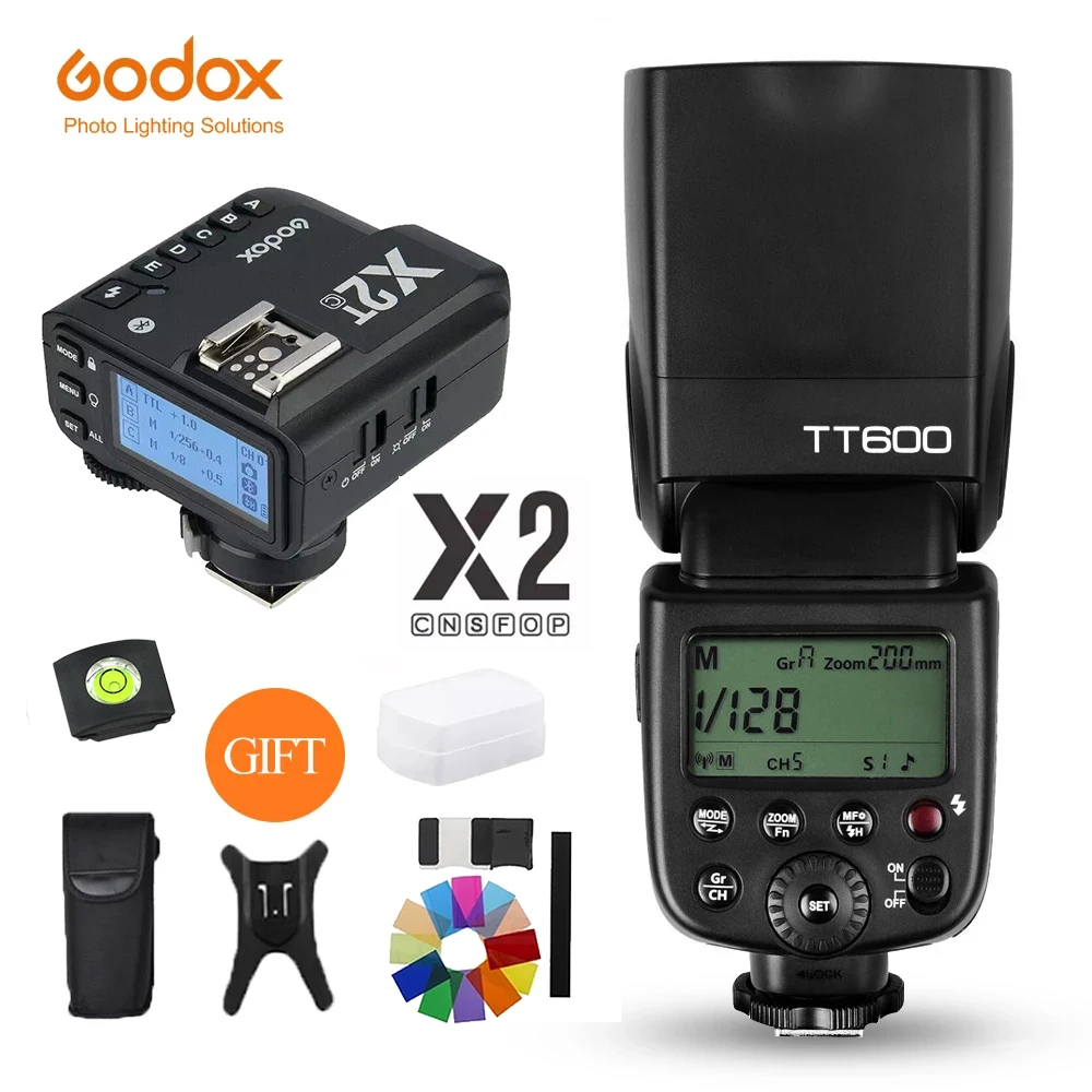 Беспроводной триггер вспышки Godox TT600 2 4G Вспышка Speedlite X2T передатчик беспроводной