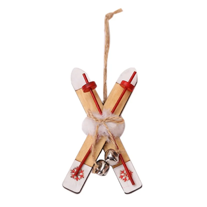 Деревянные сани Рождественская елка подвесное украшение рождественская