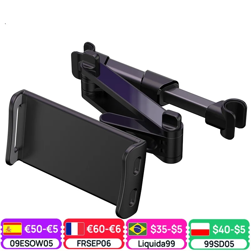 

Car Rear Pillow Phone Holder Tablet Car Stand Seat Rear Headrest Mounting Bracket for iPhone X8 iPad Mini Tablet 4-11 Inch