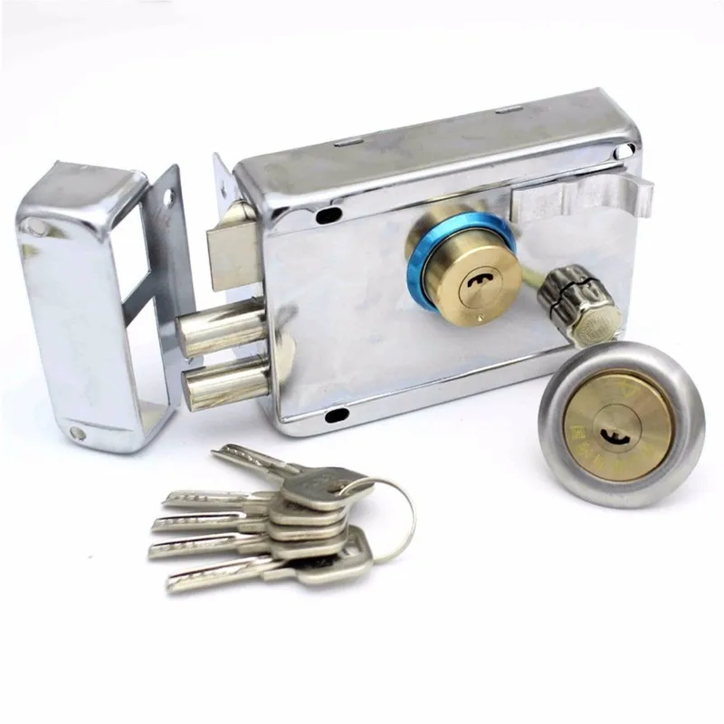 

Best Exterior Iron Door Locks Security Anti-theft Lock Multiple Insurance Lock Wood Gate Lock For Furniture Hardware lock pick