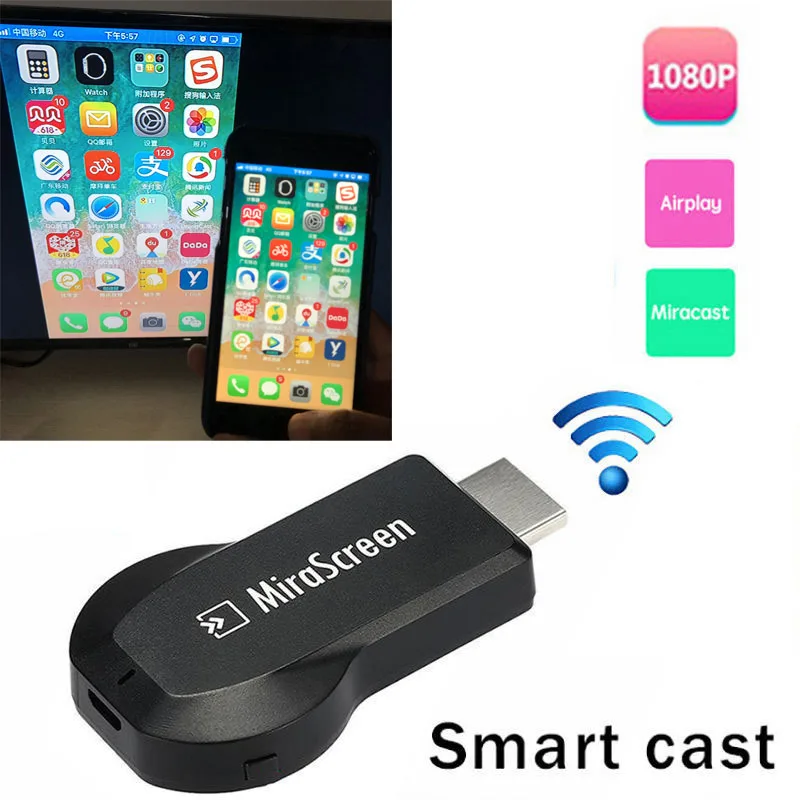 Беспроводной Wifi HDMI ключ литой к ТВ адаптер для iPhone 11 X XS MAX XR 5 6 7 8 Plus для samsung S7 EDGE S8 S9 S10 Note10 Android
