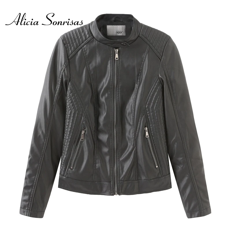 

Женская кожаная куртка на весну-осень 2021, приталенное маленькое пальто, женская облегающая универсальная мотоциклетная одежда с длинным ру...