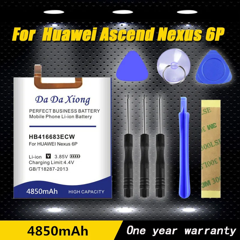 Новая модель поставки [HB416683ECW] Сменный аккумулятор для Huawei Google Ascend Nexus 6P H1512 H1511