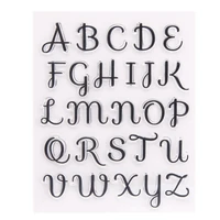new arrival letters alphabet clear rubber stamps for diy scrapbooking card transparent stamps making album paper crafts decor