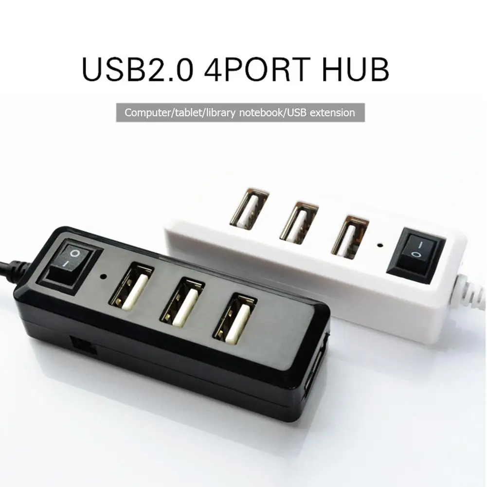 4 порта USB 2 0 концентратор компьютера Мульти удлинитель адаптер для ноутбука