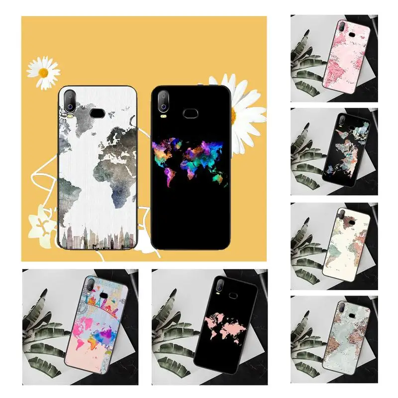 PENGHUWAN карта мира путешествия планы покупателей высококачественный чехол для