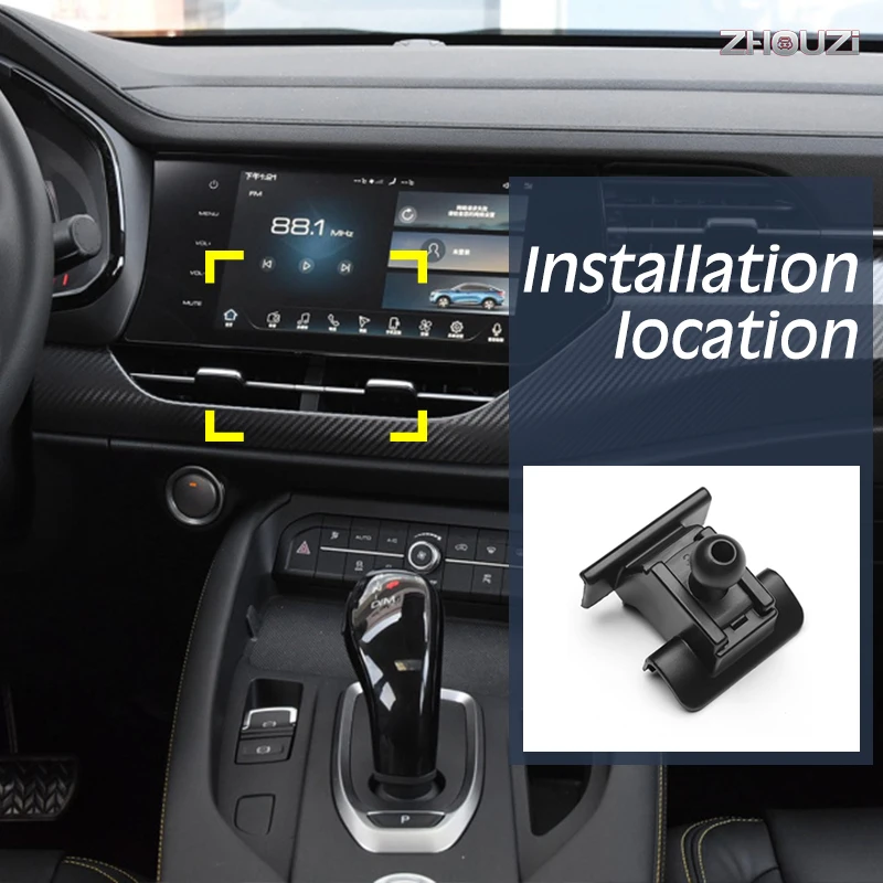 car mobile phone holder clip air vent gps mounts stand gravity navigation bracket for haval f7 f7x 2019 2020 car accessories free global shipping