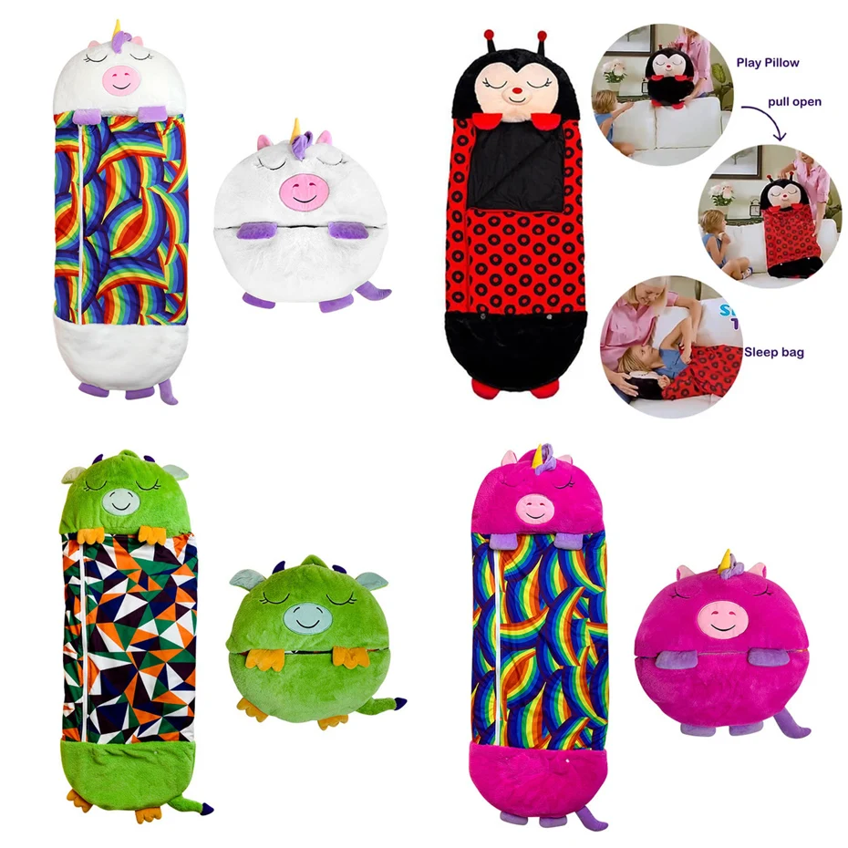 

Unicorn Sleeping Bag Sleep Sack Animal Plush Pillow Baby Boy Shark Blanket Kids Sleep Bag For Napper Boys Girls Birthday Gifts