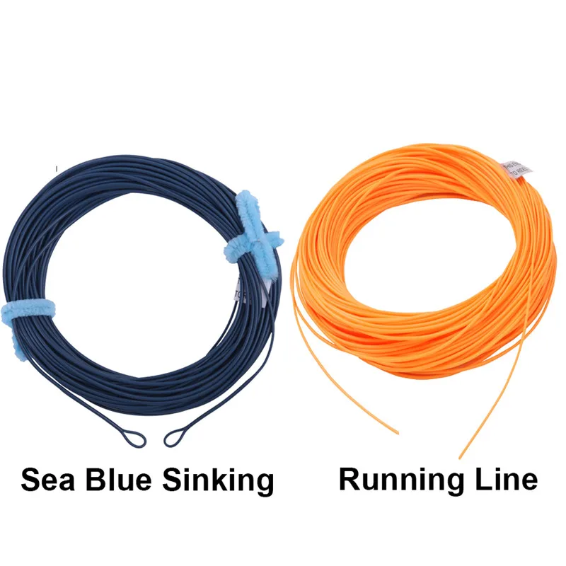 Maximumcatch стрельба головы Fly Line SH-5-10S, SH-5-10F 9,5 м плавающая/опускающаяся Летающая линия с 2 сварными петлями - Цвет: Sky Blue runningLine