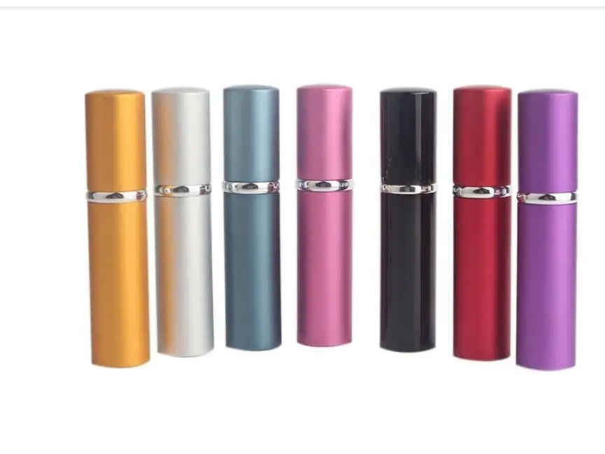 売却 5ミリリットルの香水瓶アルミアルマイトコンパクト香水アトマイザーフレ香りザーボトルトラベルメイクアップスプレーボトル #199