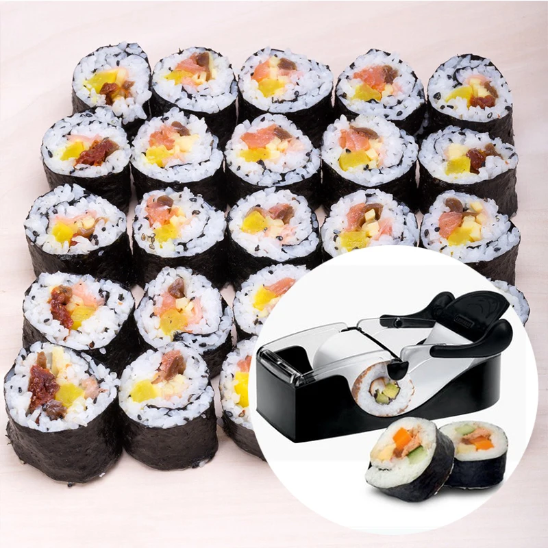 

Easy Sushi Maker onigiri Mold Magic Rice Roll Sushi Mold Bento Accessories Kitchen Gadget Vegetable Meat Rolling Tool