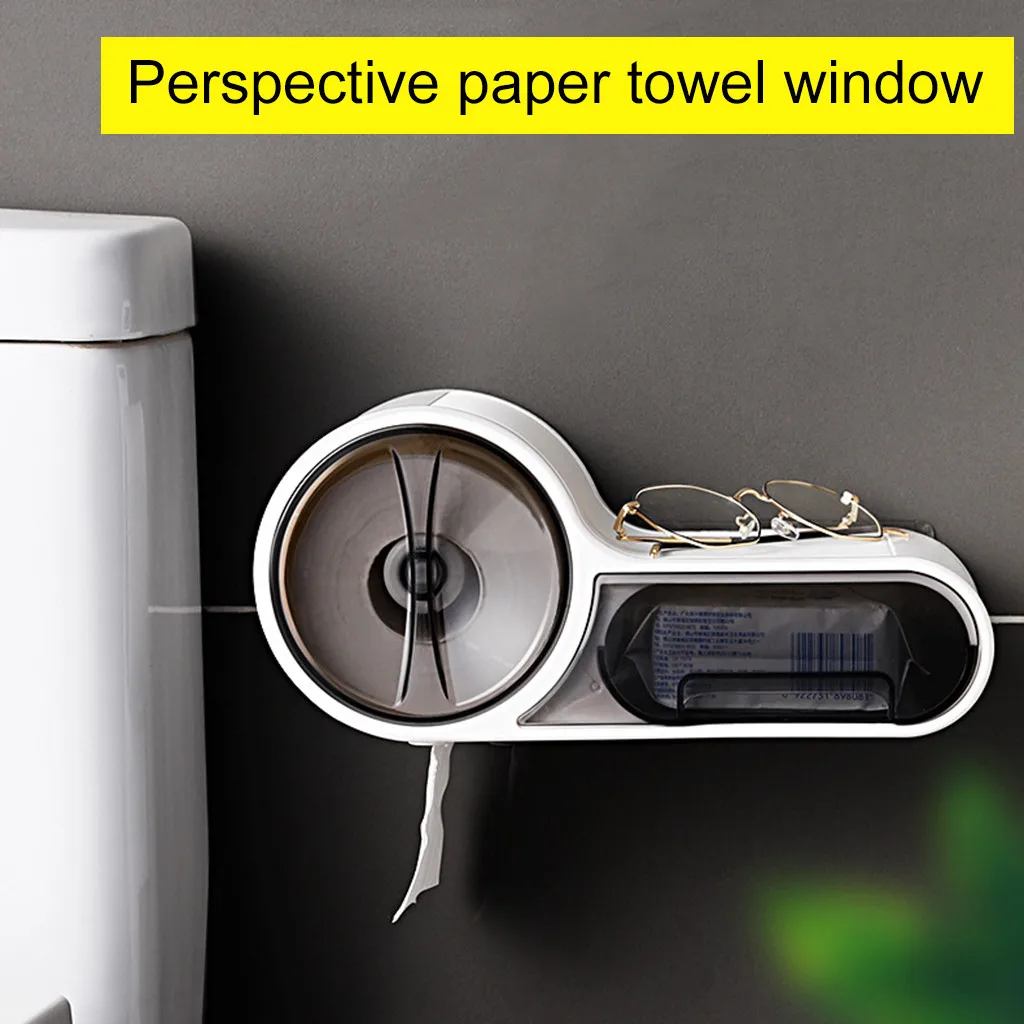 Ванная комната рулон лоток Полка туалет Бесплатный удар Водонепроницаемый