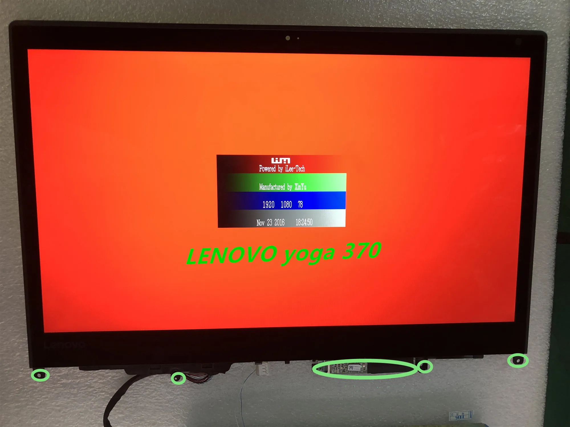 ЖК дисплей с сенсорной панелью и дигитайзером в сборе рамкой для Lenovo Thinkpad Yoga 370
