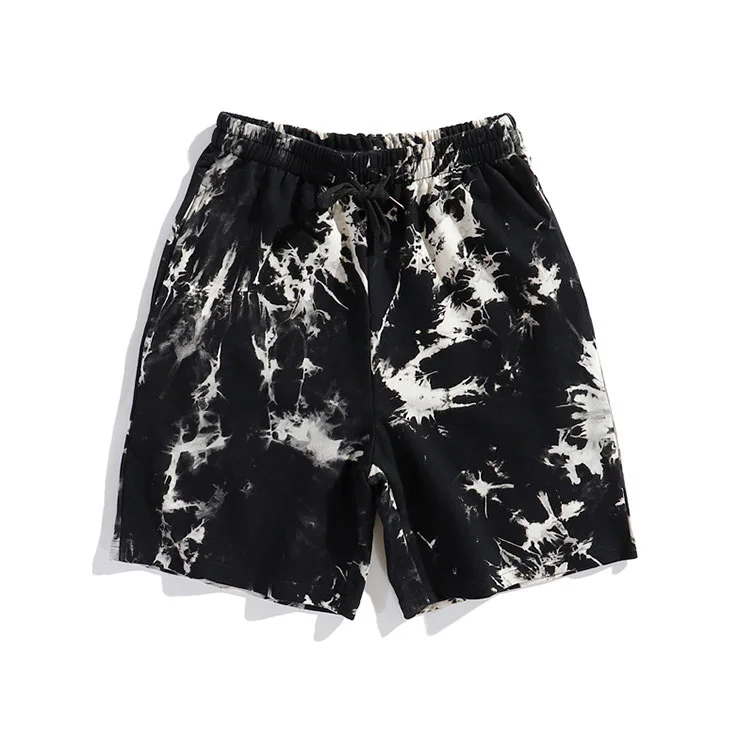 

Sweat Shorts Tie Dye Plus Size Sweatpants Pockets Short Pants Summer cotton beach relax casual short pant