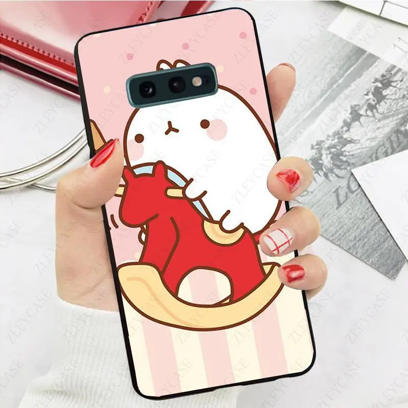 Kawaii коробка картофель кроликов Molang мягкий чехол для телефона с изображением