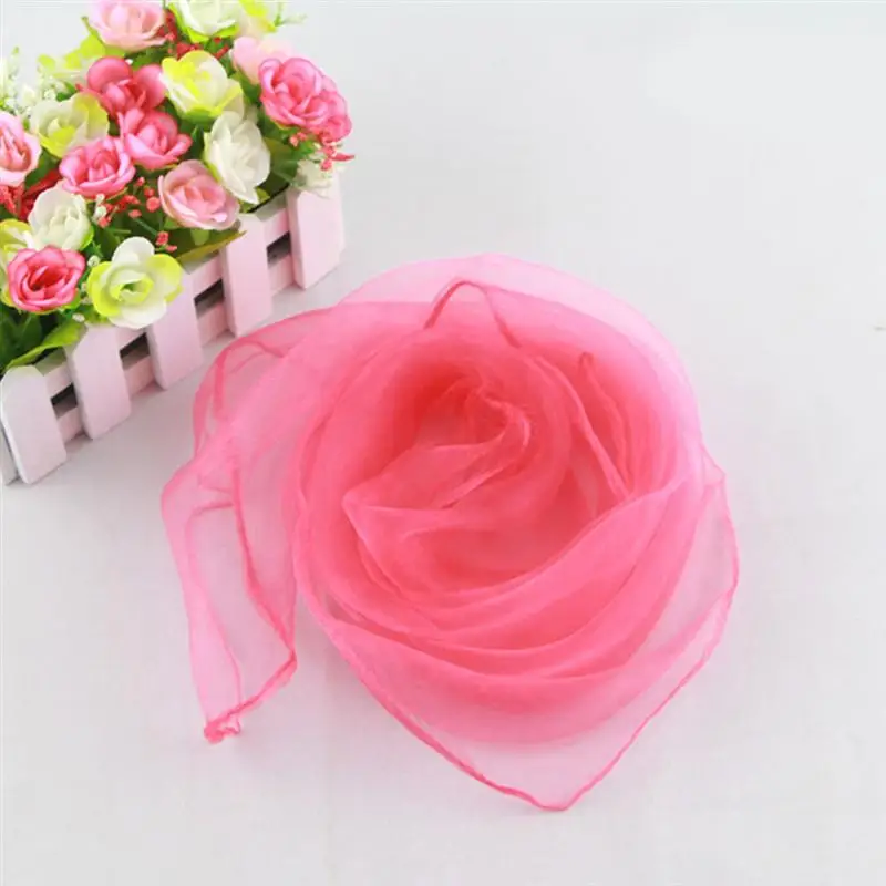 

18pcs Silky Dance Scarves Performance Props Juggling Scarves (Random Color)