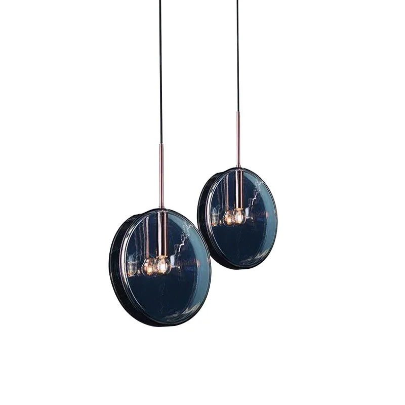 

Modern Pendant Ceiling Lamps Blue Glass LED Pendant Lights Pending Lighting Living Room Hanging Light Fixtures Luminaire Decor
