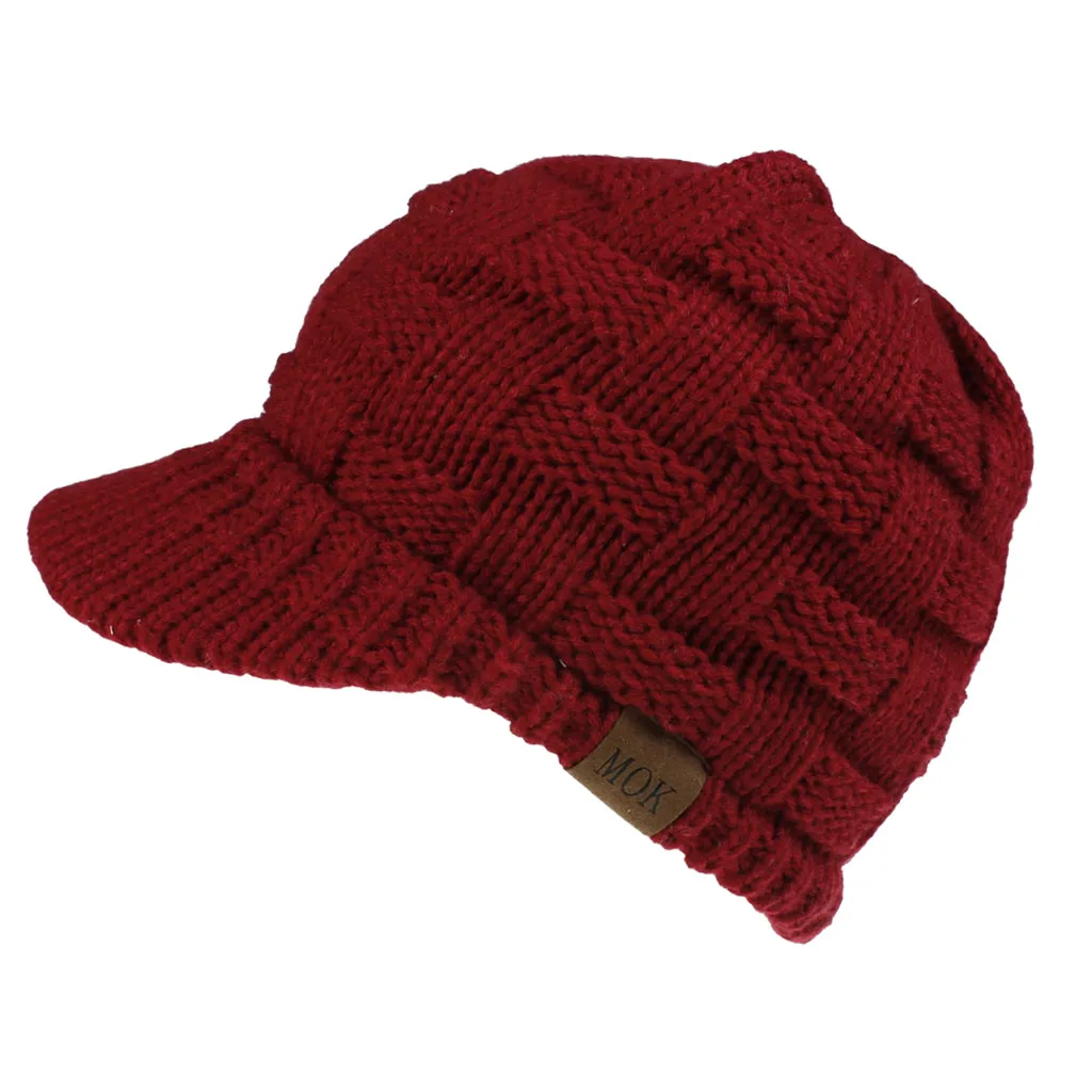 Зимняя повседневная трикотажная шляпа бейсбольная кепка шапка для катания на