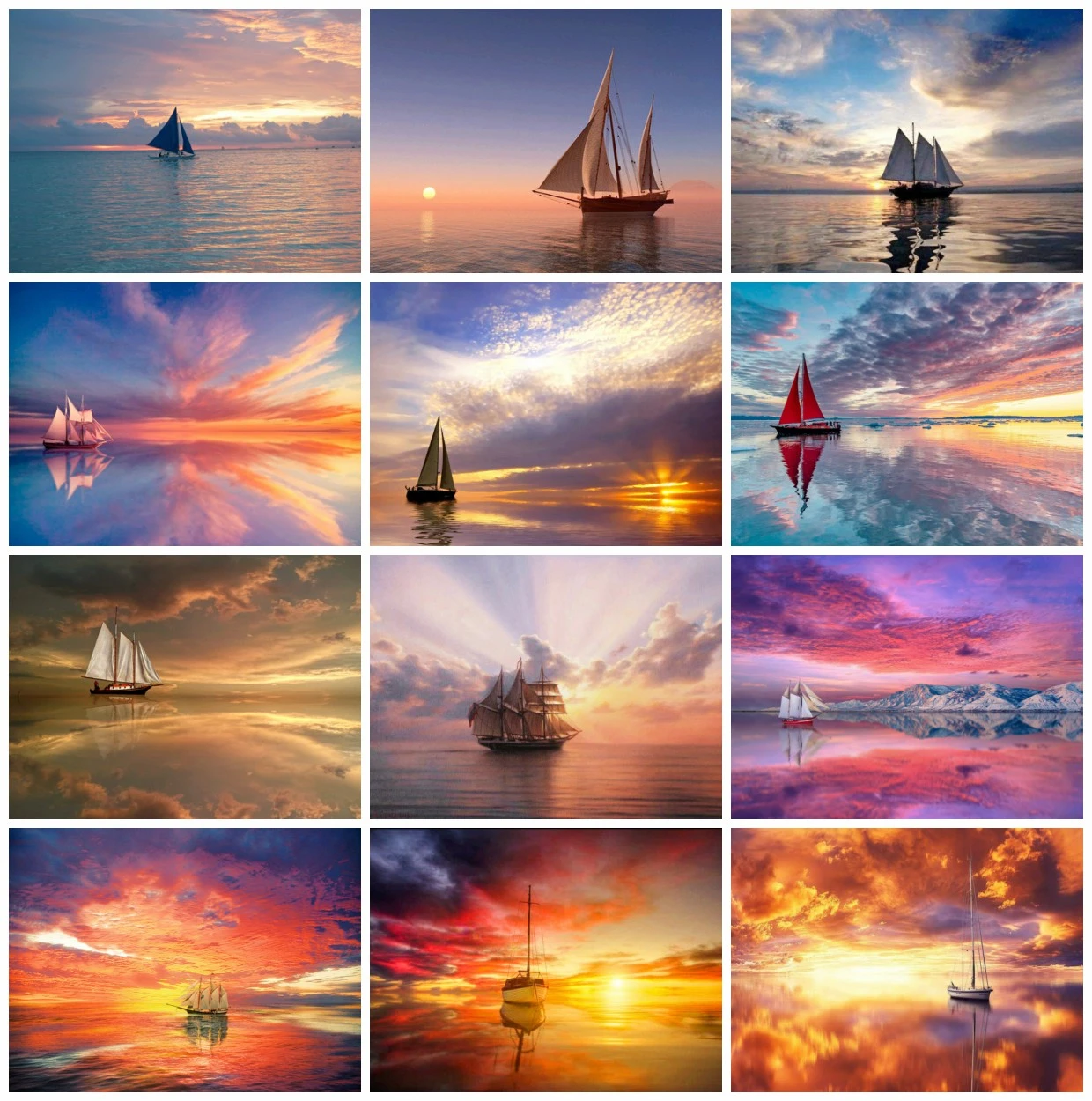 EverShine алмазная вышивка море пейзаж крестом мозаика полная выкладка Корабль