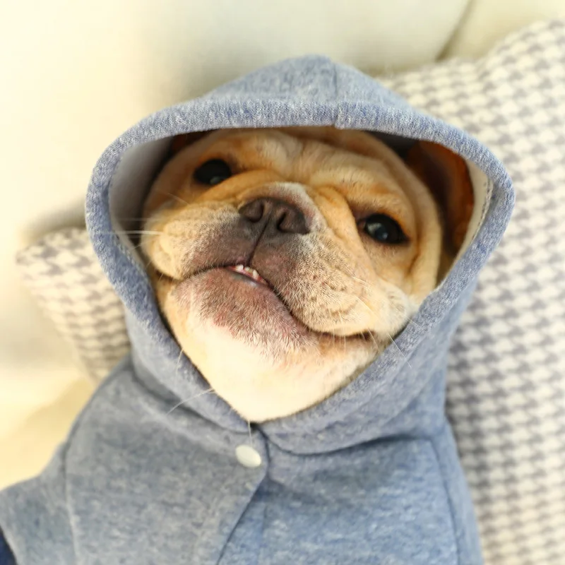 Пальто для собак осенне зимняя одежда полных французского бульдога чихуахуа