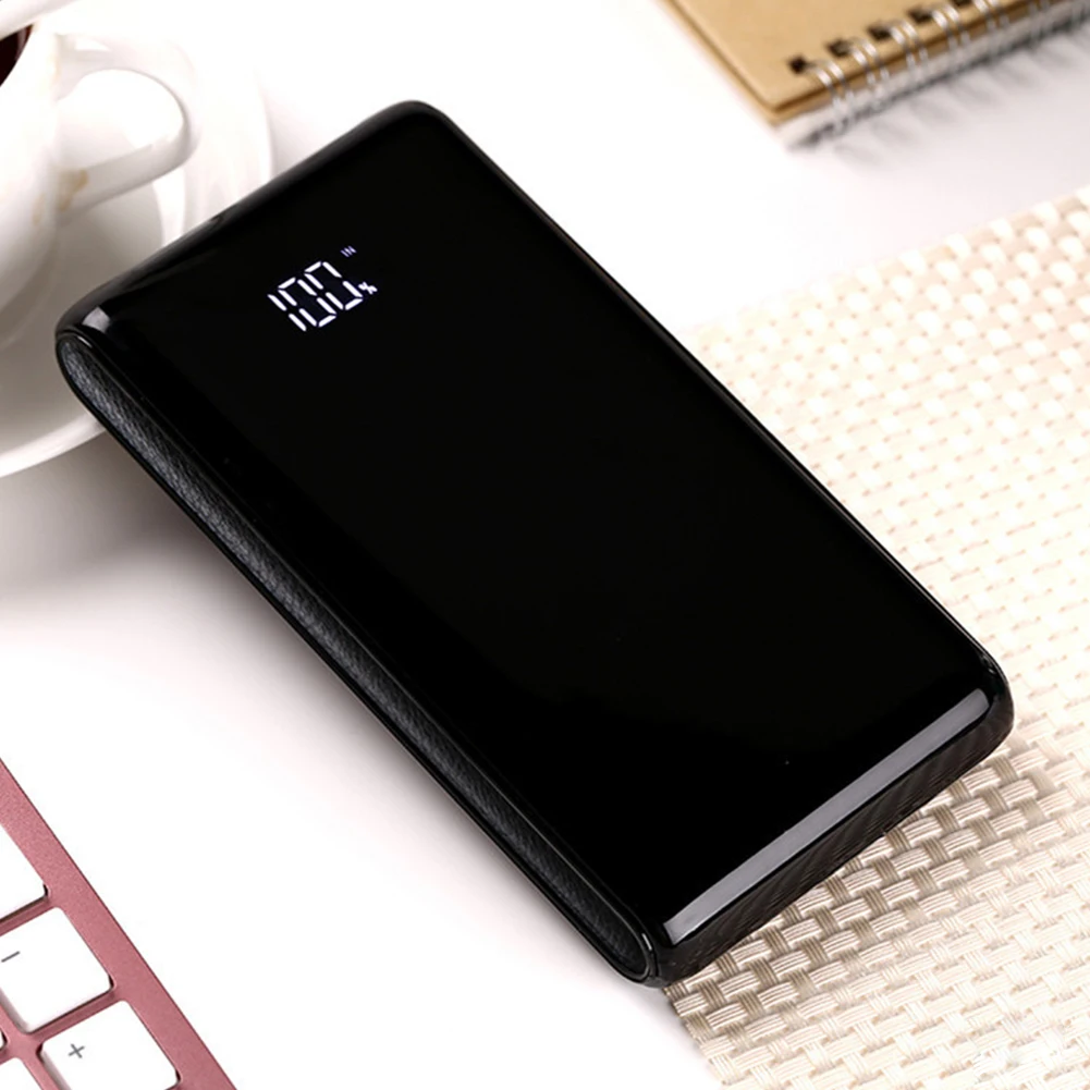 6 секций 18650 корпус держатель для аккумулятора черный внешний аккумулятор чехол