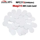 5030 шт. NFC Ntag215 бирка для монет Ключ 13,56 МГц NTAG 215 карта Универсальная бирка RFID сверхлегкие бирки этикетки диаметр 25 мм круглая коробка