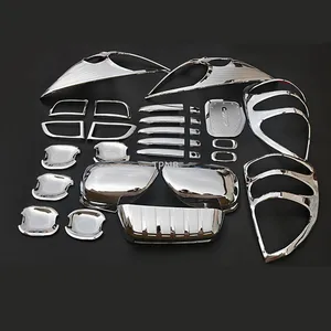 Для Toyota Land Cruiser Prado 120, J12, 2003, 2004, 2005, 2006, 2007, 2008, автомобильный АБС-пластик, хром, внешняя отделка, накладка, аксессуары