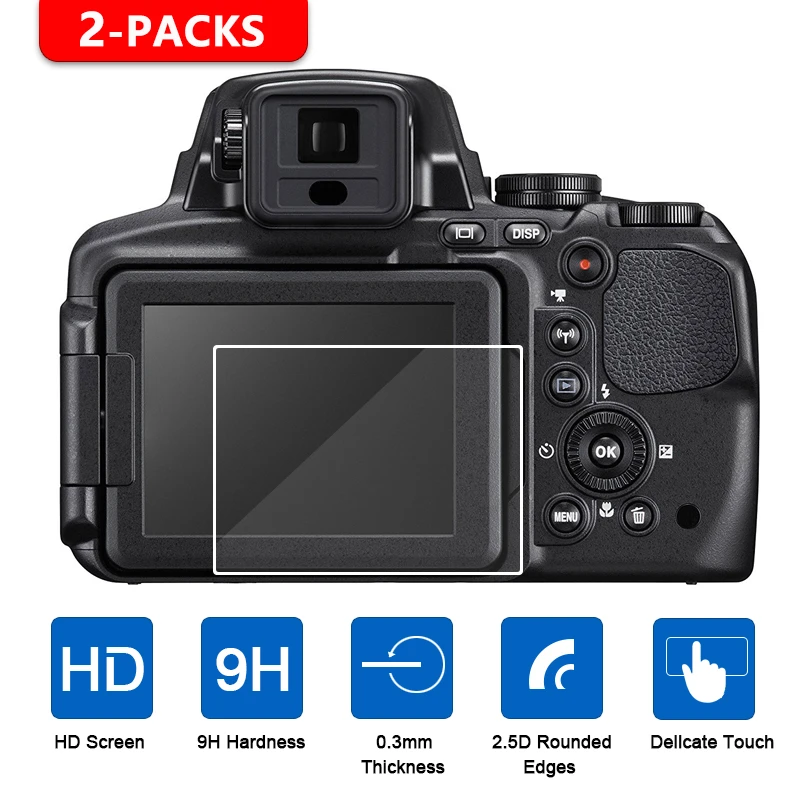Защитное стекло для Nikon закаленное 2 шт. | Электроника