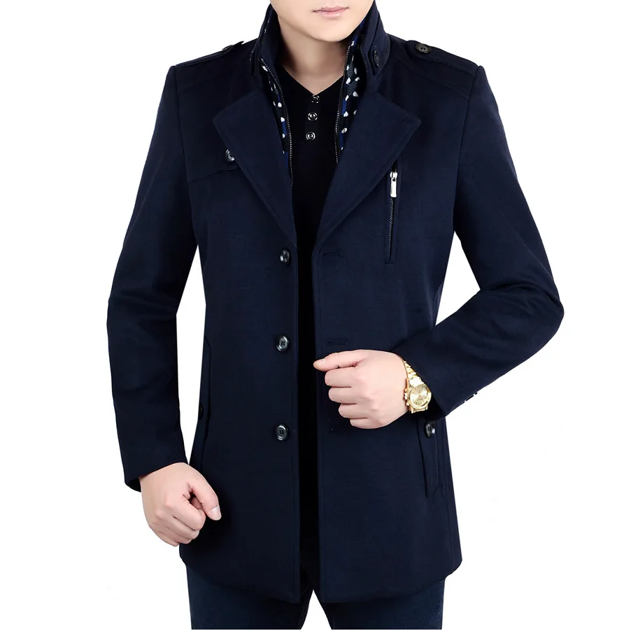 

Men's jacket middle-aged pure lapel jacket suit man casual casual top