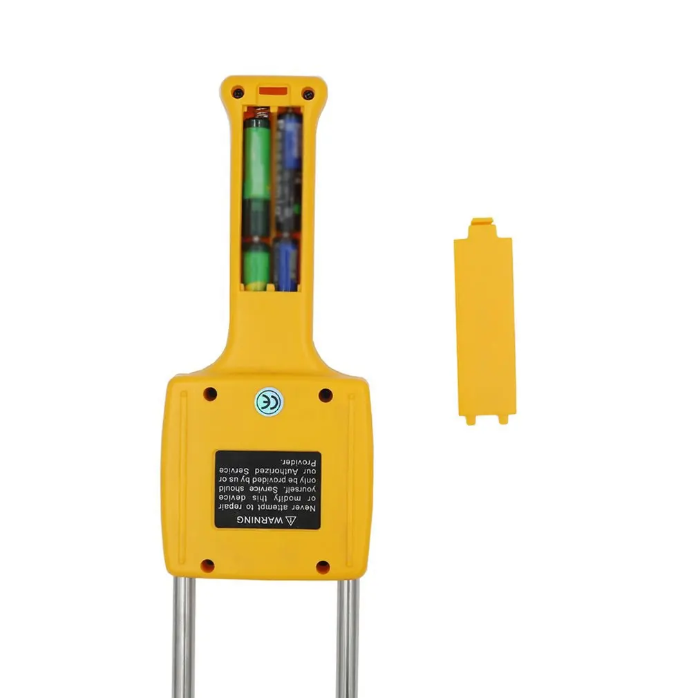 Digital Portable Food Moisture Analyzer Meter With Probe Needle Corn Wheat Rice Temperature Humidity Tester LCD Display Monitor |