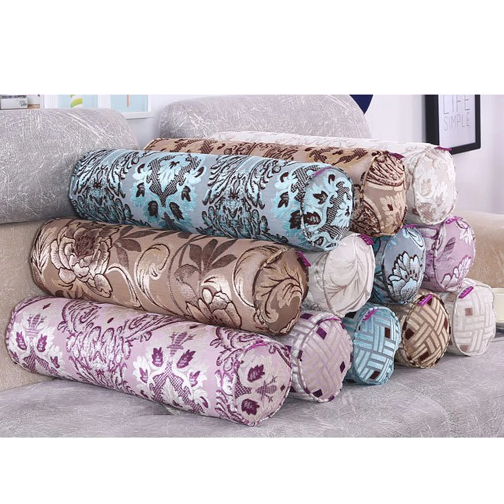 

Memory foam Neck Roll Pillow Round Bolster Cervical Lumbar Neck Spine Support