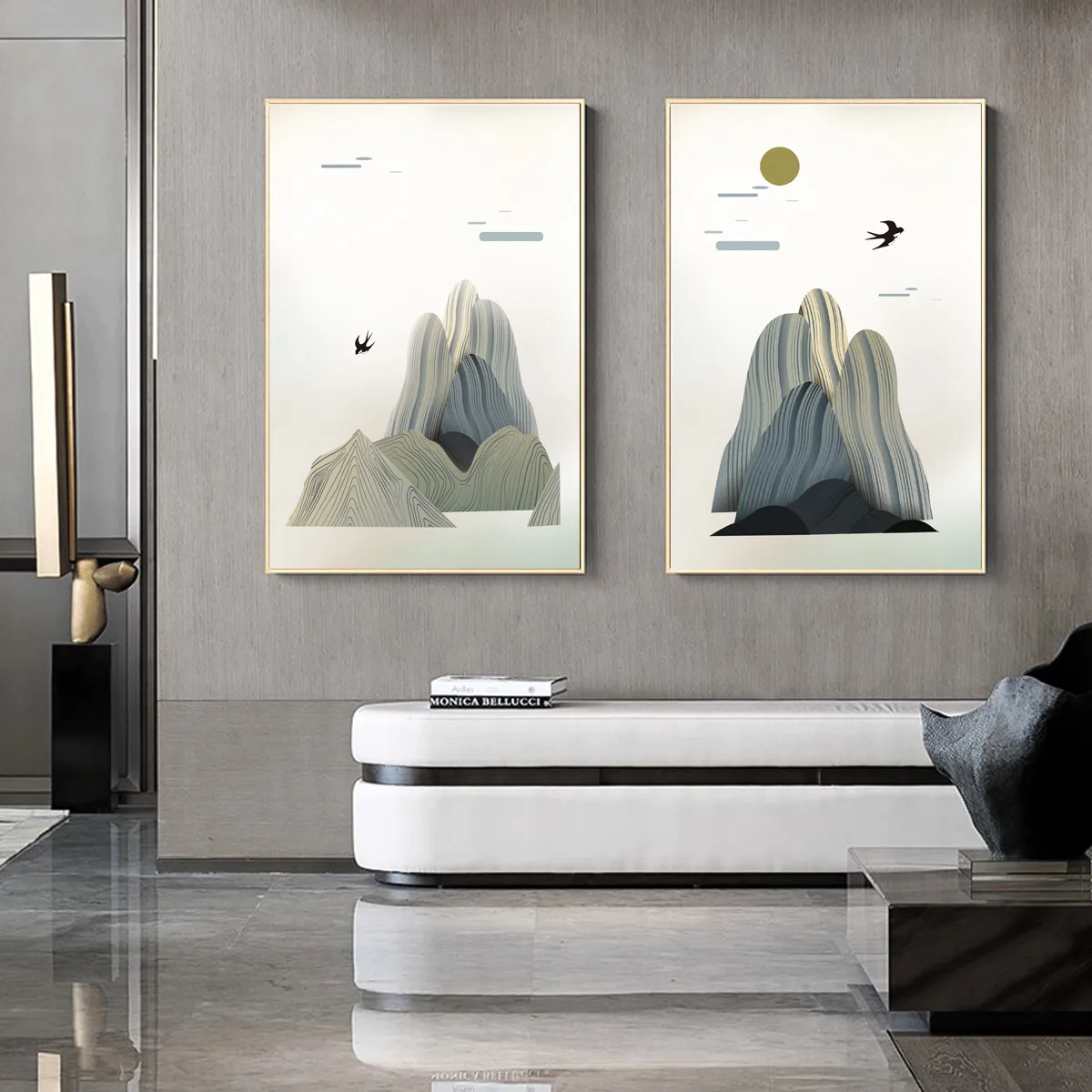 Пейзаж Ласточка Холст плакат без рамки горы холст печать живопись стены декор