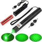 Мощная зеленая лазерная указка, 10000 м, нм, мощная лазерная указка с регулируемым фокусом, лазерная ручка, мощная горящая спичечная указка