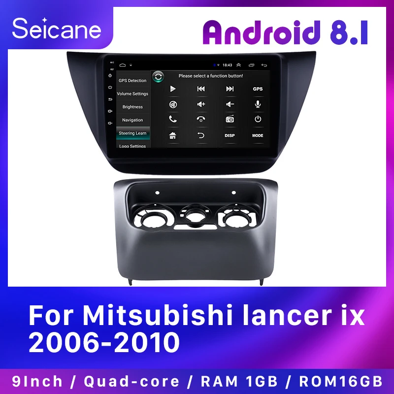 Seicane автомобильный Android8.1 HD 2Din 9 &quotстерео gps для Mitsubishi lancer ix 2006 2010 Navi плеер Авто