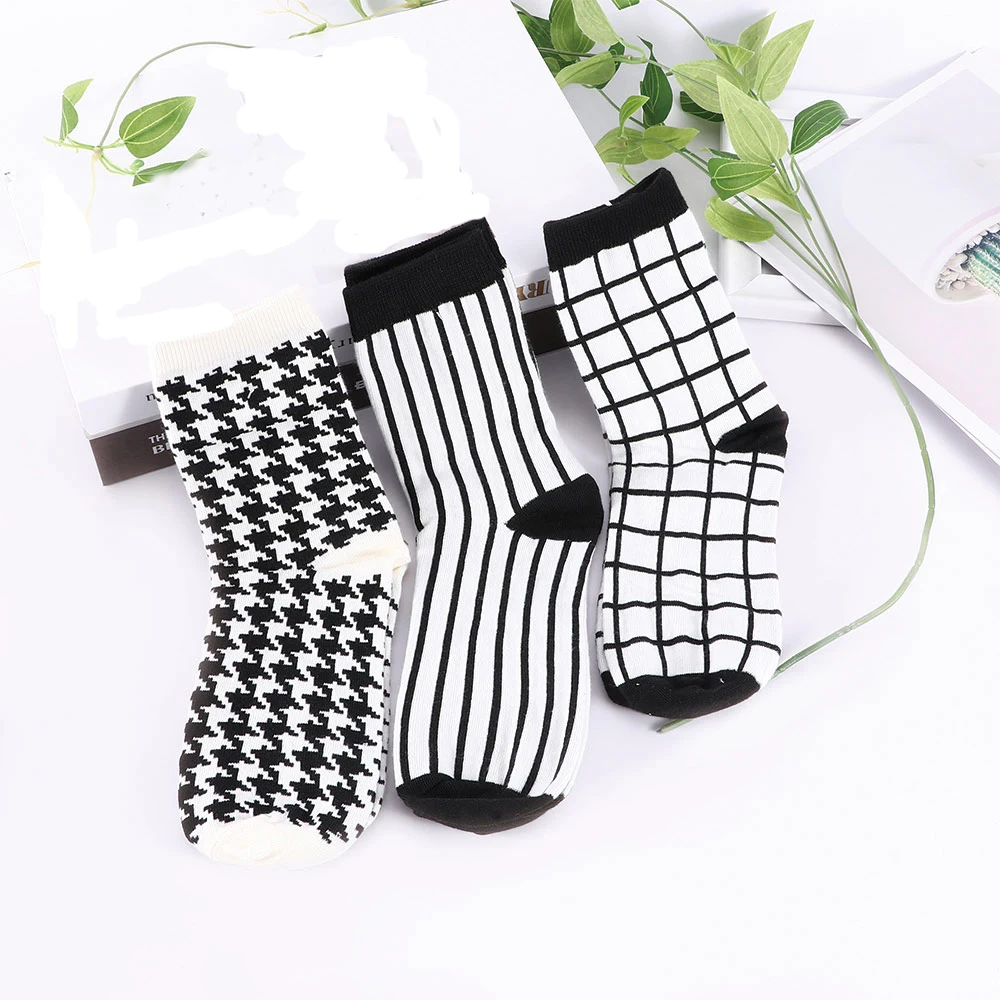 Женские и мужские полосатые носки с принтом в виде птицы хлопковые Дышащие для