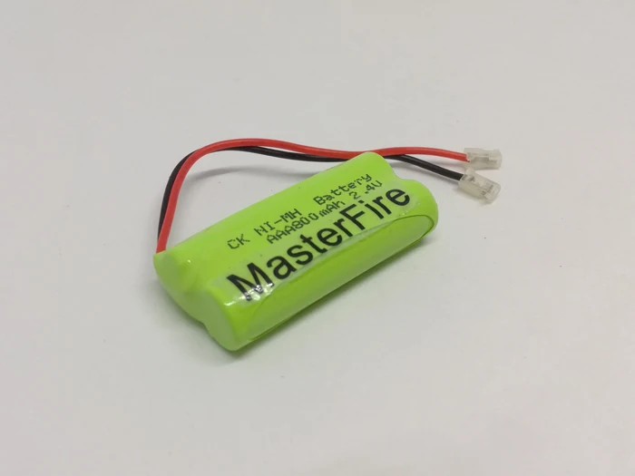 

MasterFire Original 2.4V 2x AAA 800mAh Rechargeable Ni-MH Battery Cell Cordless Phone NiMH Batteries Pack With Plugs