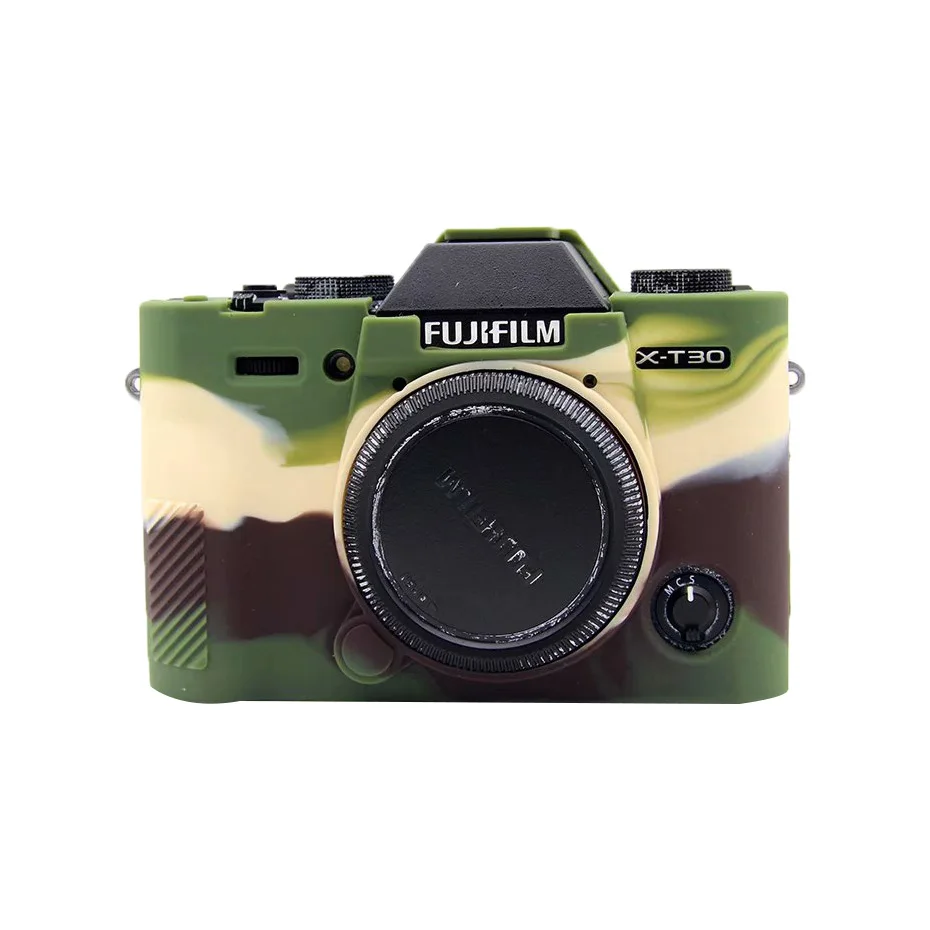 Сумки для камеры Fujifilm X-T30 мягкие силиконовые чехлы цветной резиновый чехол для Fuji XT30 защитные аксессуары для тела открывающийся аккумулятор