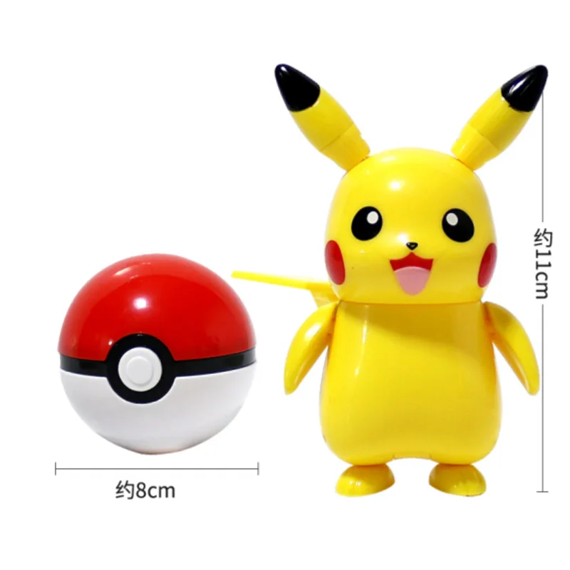 TOMY Pokemon Action Morphing Pokeballs Трансформеры игрушки для детей Пикачу Чаризард Mewtwo Blastoise