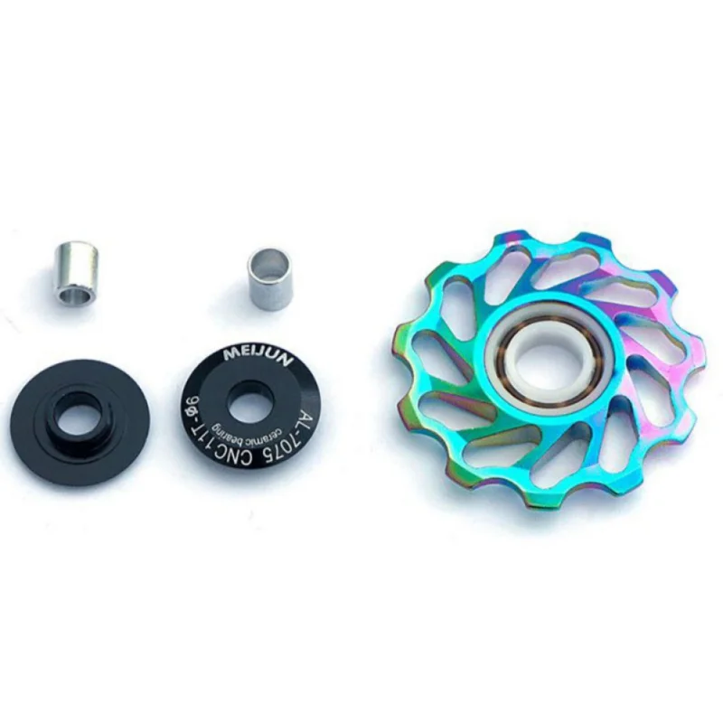 

Aluminum Alloy 11T CNC MTB Bicycle Rear Derailleur Pulley Jockey Wheel Mountain Bike Guide Roller Idler Part Cycling Accessory