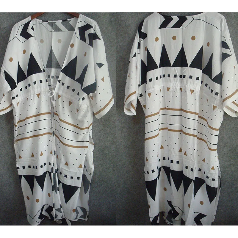 new beach cover up print bathing suit cover up swimwear women summer dress kaftan robe de plage saida de praia tunics pareo free global shipping