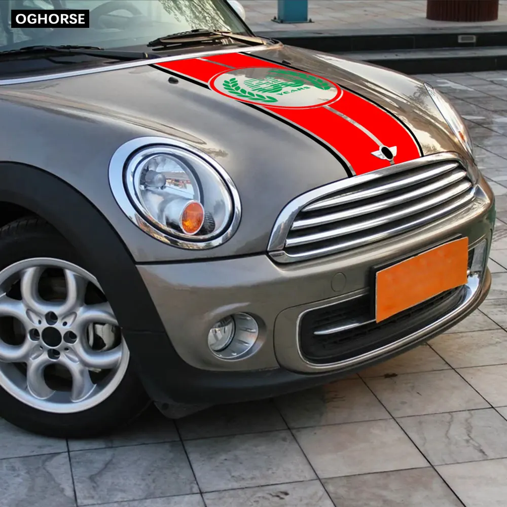 Наклейка на капот автомобиля крышка двигателя багажник Задняя линия виниловая