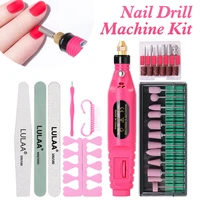 electric nail drill machine kit 20000rpm gel polish shaping tools rechargeable nail machine nail drill manicure tool home salon