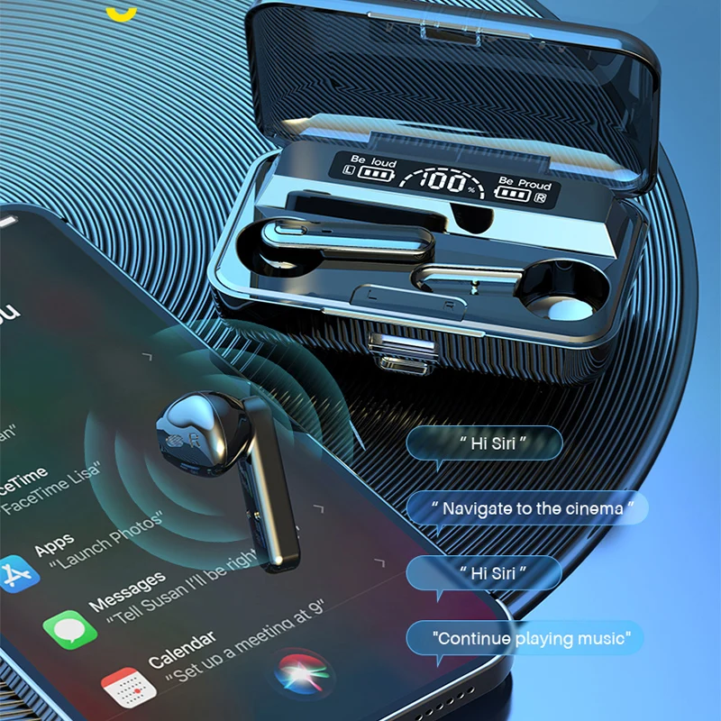 TWS-стереонаушники с поддержкой Bluetooth 5 1 и зарядным футляром на 2200 мА · ч |
