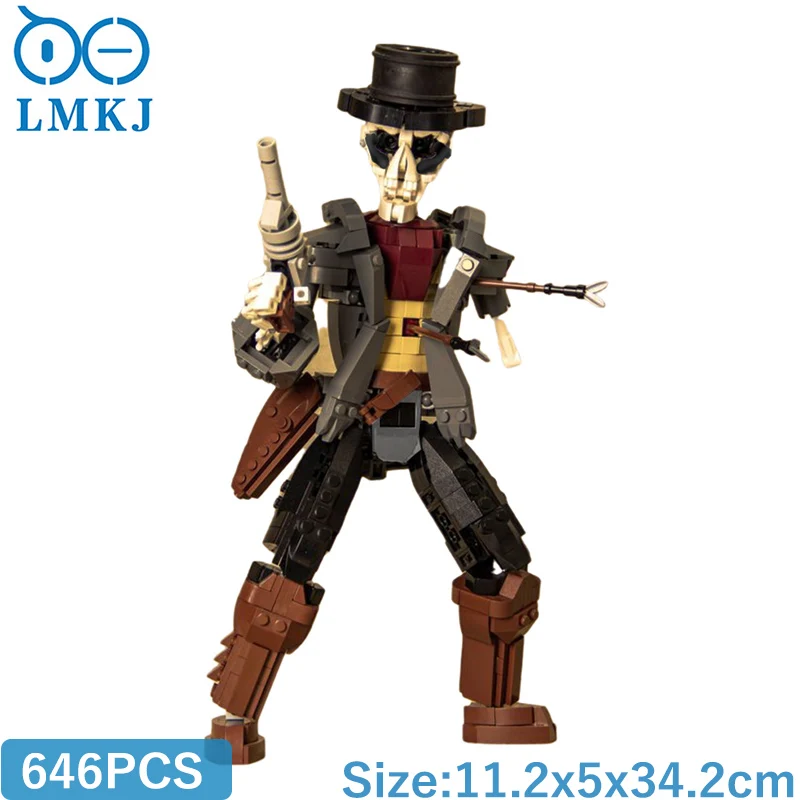 

Конструктор MOC Undead в ковбойском стиле, фигурки зомби, восстанавливающие фигуры, Детские кубики «сделай сам», развивающие игрушки для детей, ...