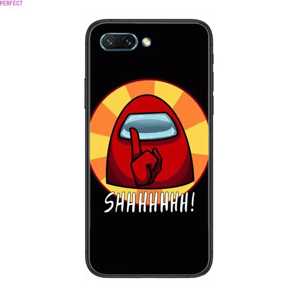 

Space Game between us clear Phone Case For Huawei Honor 10 9 8 7 N Pro Lite A C RU Black Etui Coque Hoesjes comic fashion