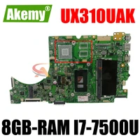ux310uv original mainboard for asus ux310ua ux310uak ux310u uma with 8gb ram i7 7500u laptop motherboard
